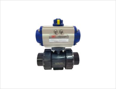 支架一體式氣動雙由令球閥