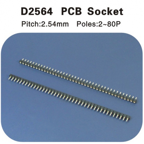  PCB Socket 2.54圓形排針 D2564